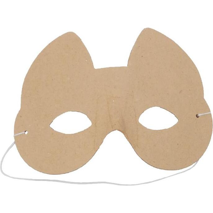 Masque enfant chat 4,5x13x11cm - Kraft