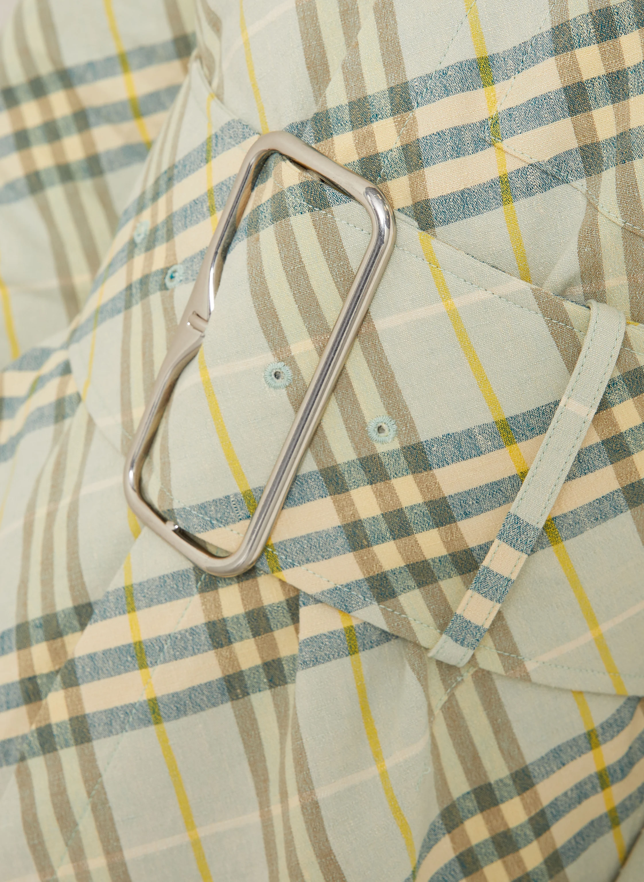 BURBERRY Hemdblusenkleid aus Leinen