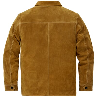 Herren-Wildlederjacke, Goldbraun