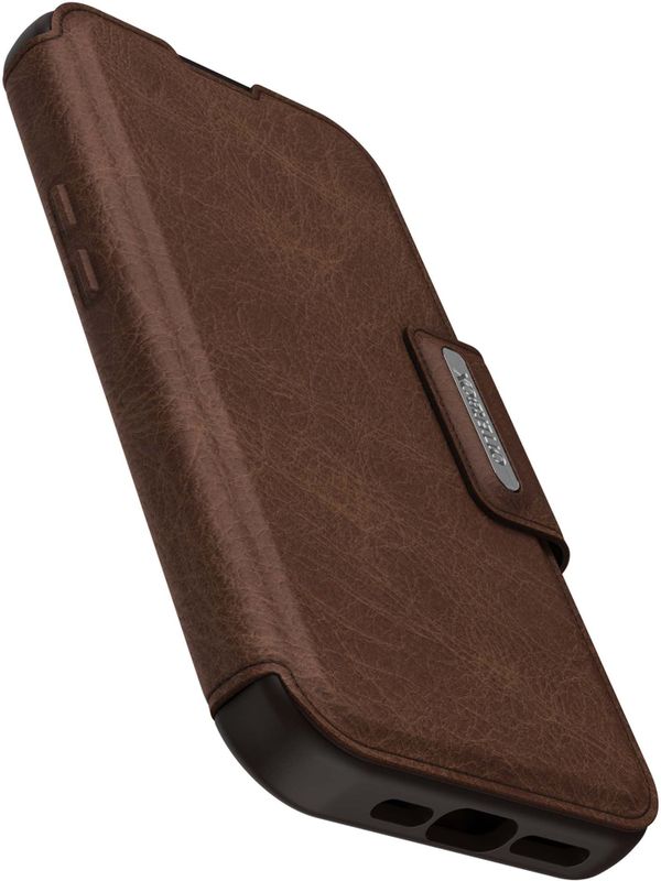 OtterBox - Strada Bookcase - Bruin - Voor de Apple iPhone 15 Pro