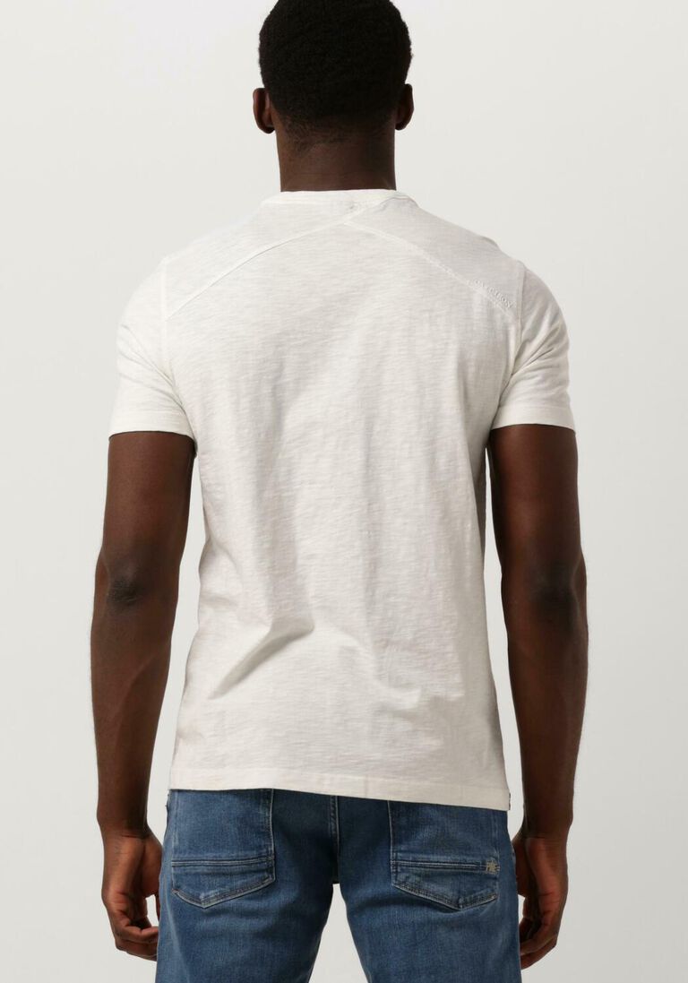 CAST IRON witte cast iron t-shirt short sleeve r-neck organic cotton slub essential