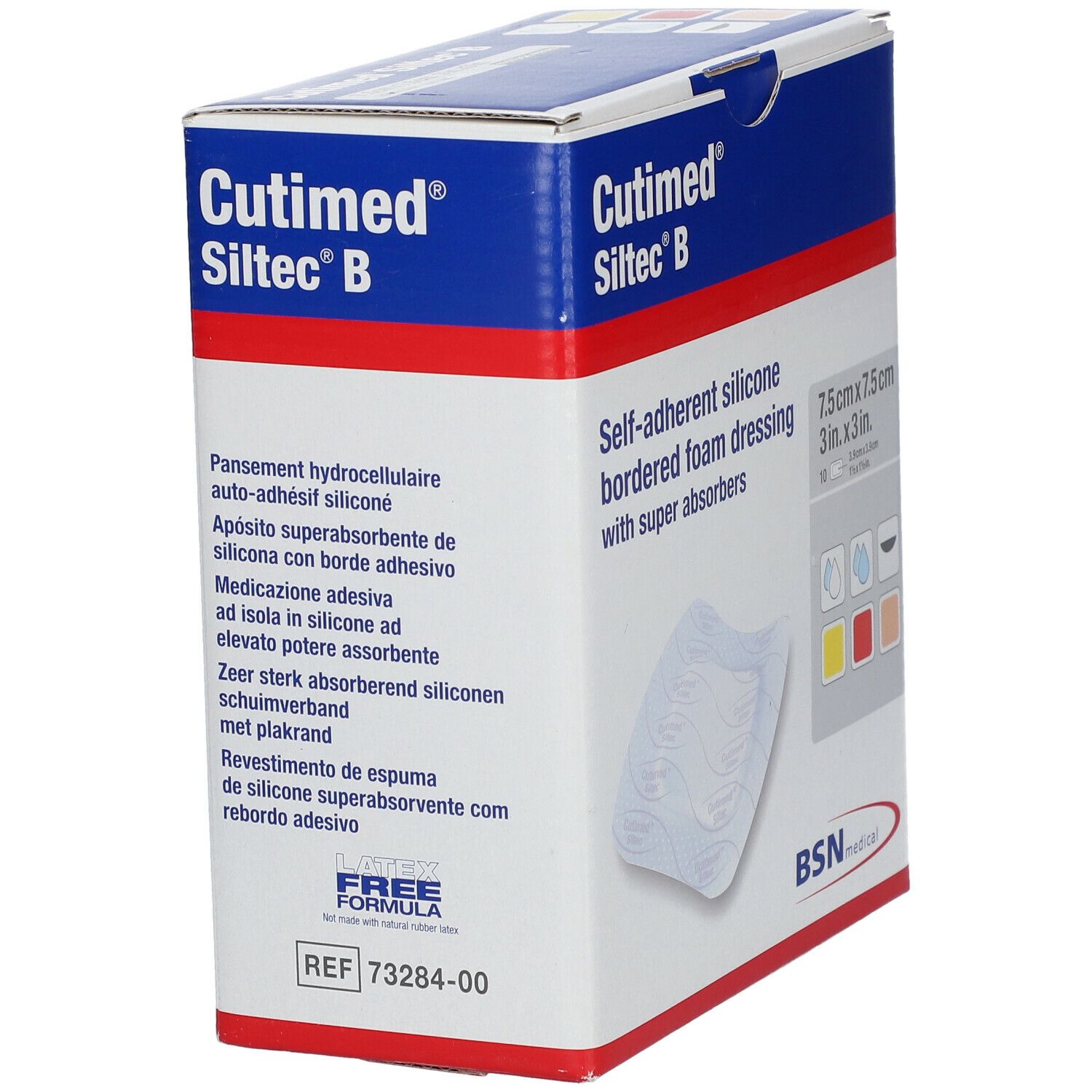 Cutimed® Siltec B 7,5 cm x 7,5 cm