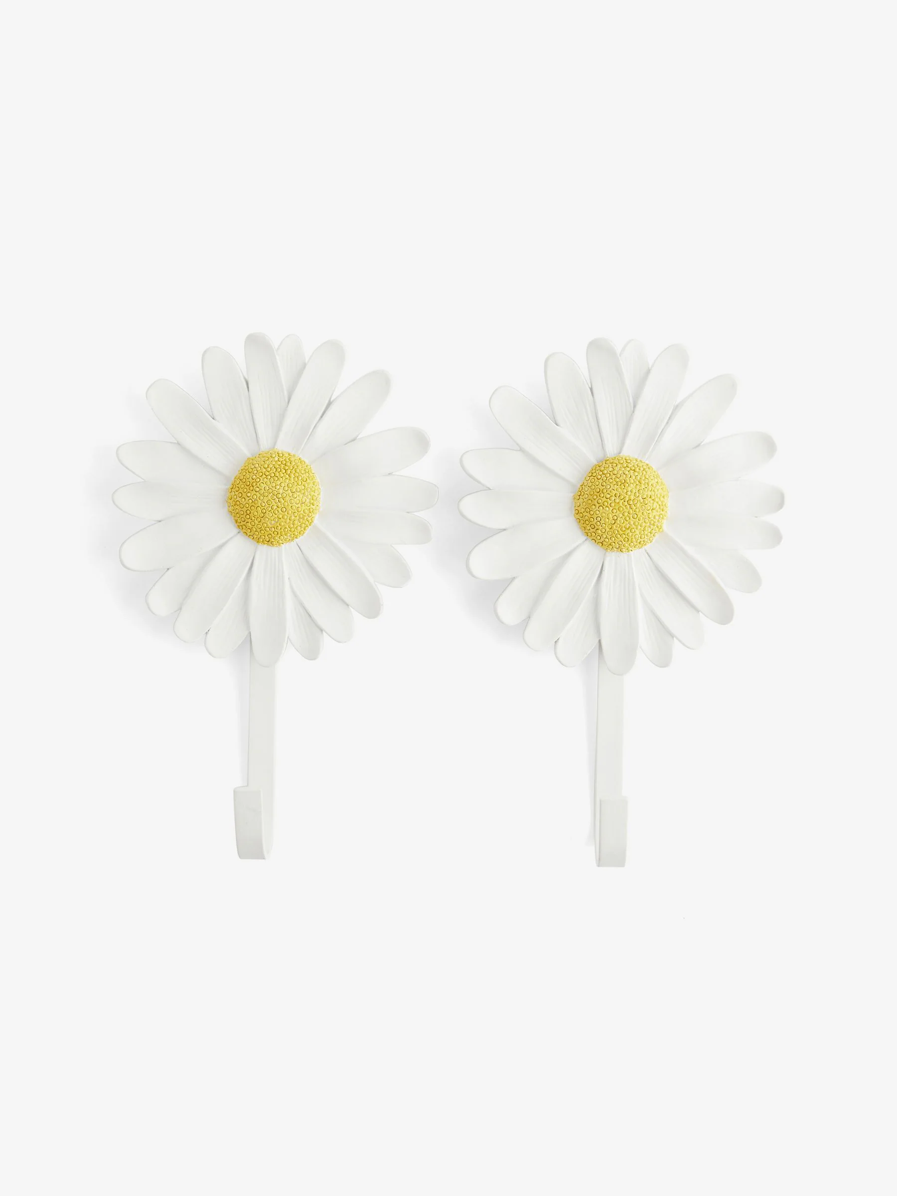 Set van 2 bloemhaakjes met madeliefjes