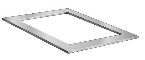 Ubbink Edelstahl-Rahmen Quadra Inox Frame, ca.