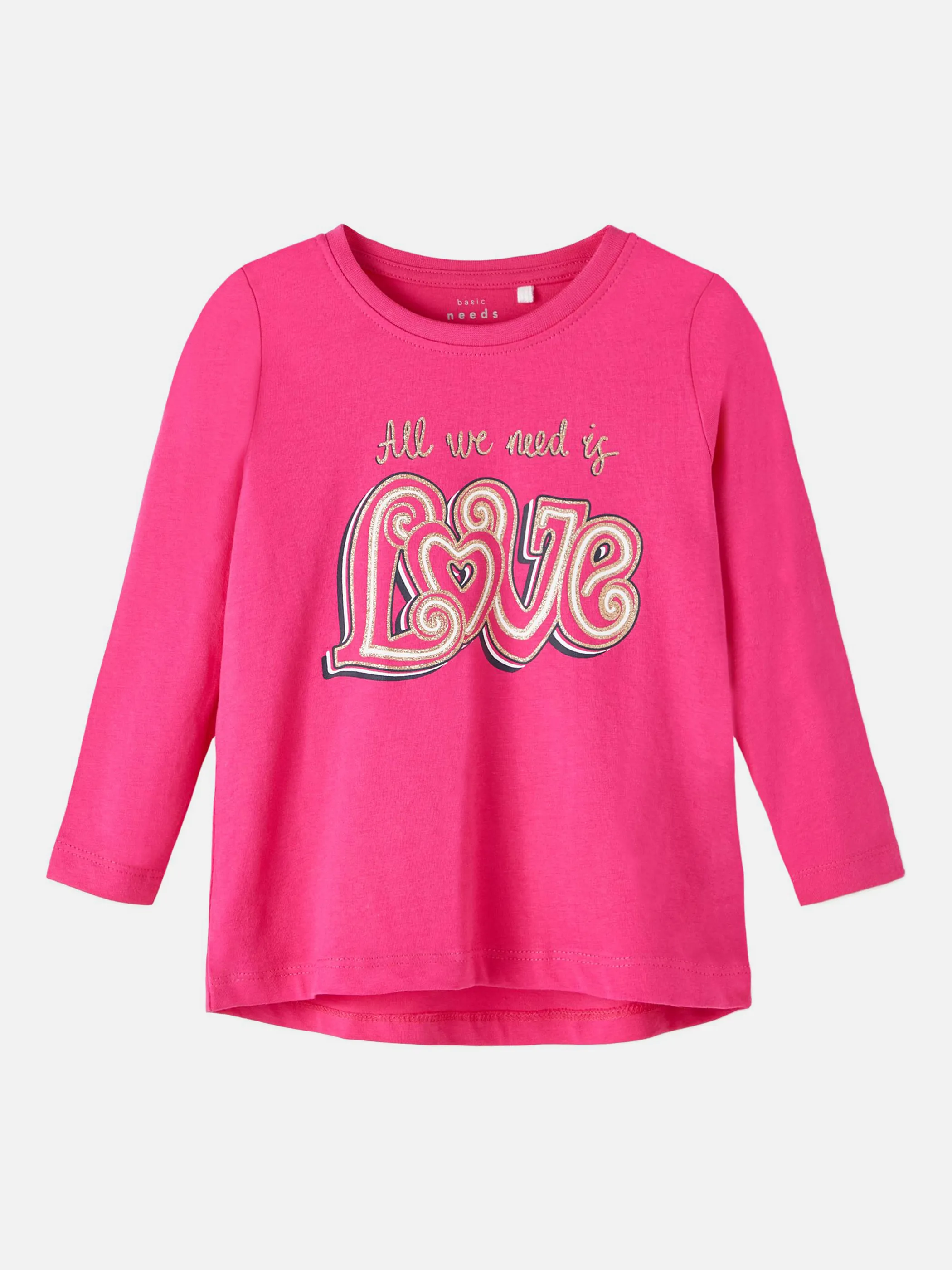 Mädchen Langarmshirt mit Frontprint