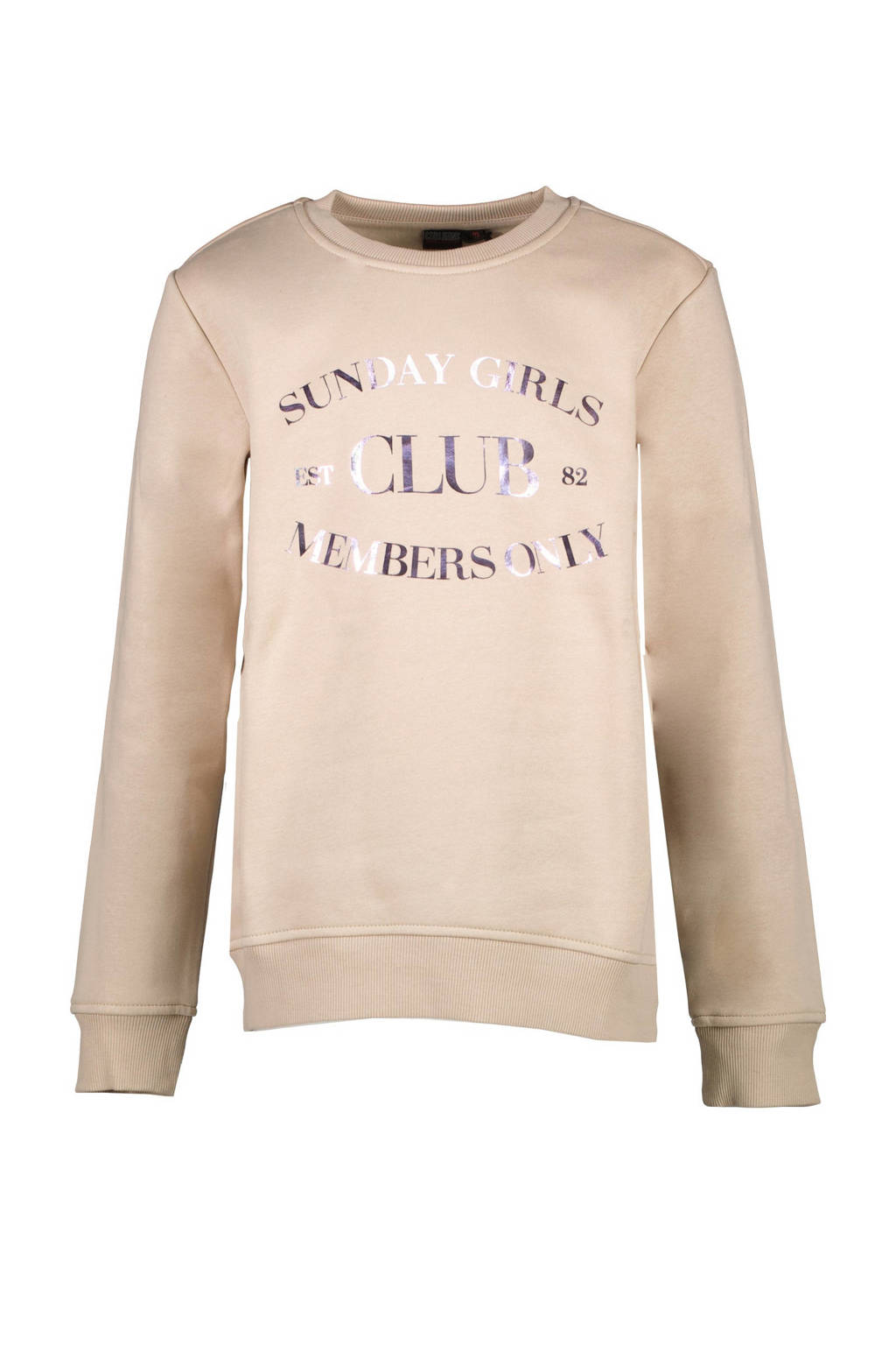 Cars sweater LIAN met printopdruk lichtzand