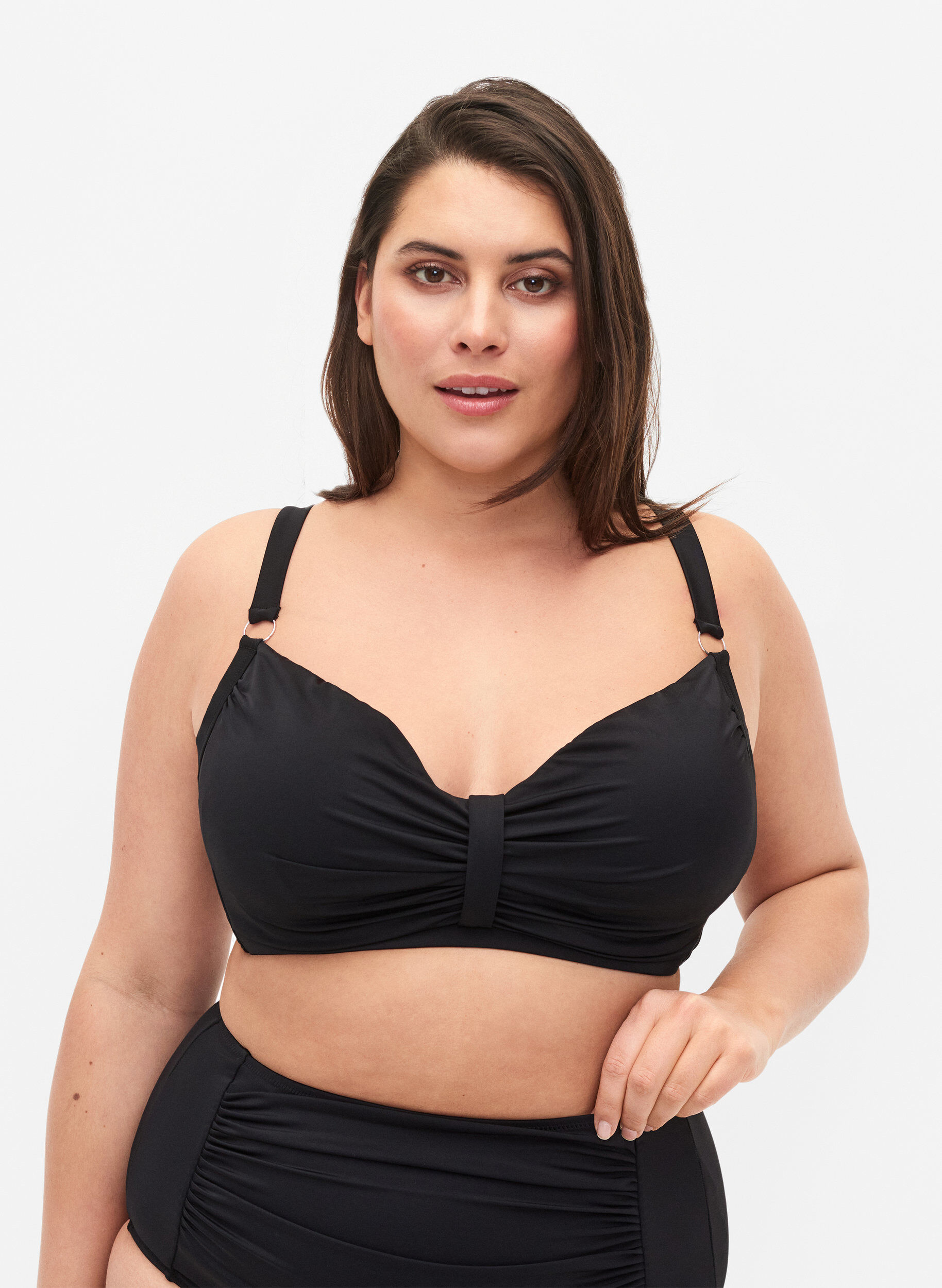 Bikini bøjle bh med draperinger