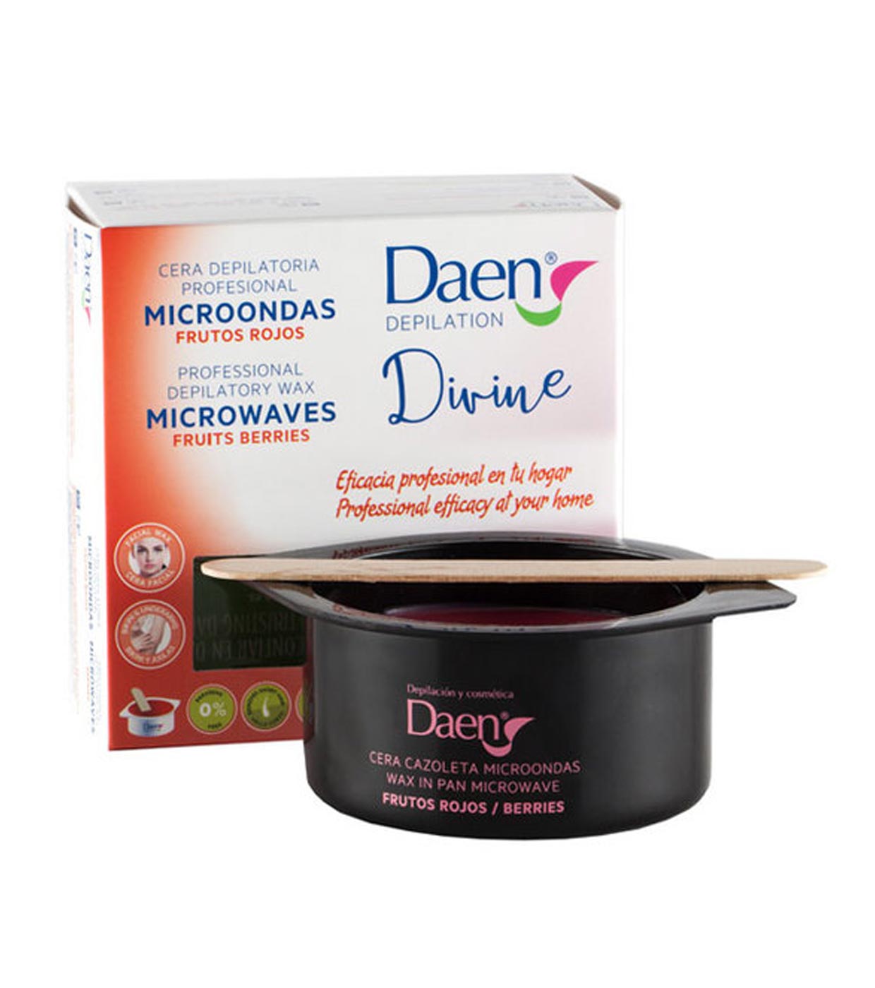 Daen - Depilatório cera Bowl microondas - bagas 100g