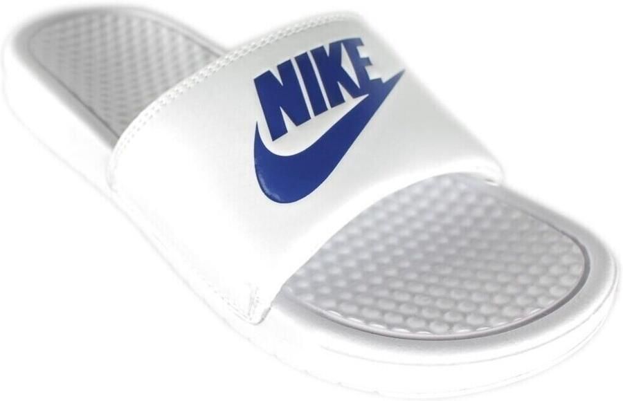Nike Benassi JDI Slipper voor heren White White Varsity Royal Heren