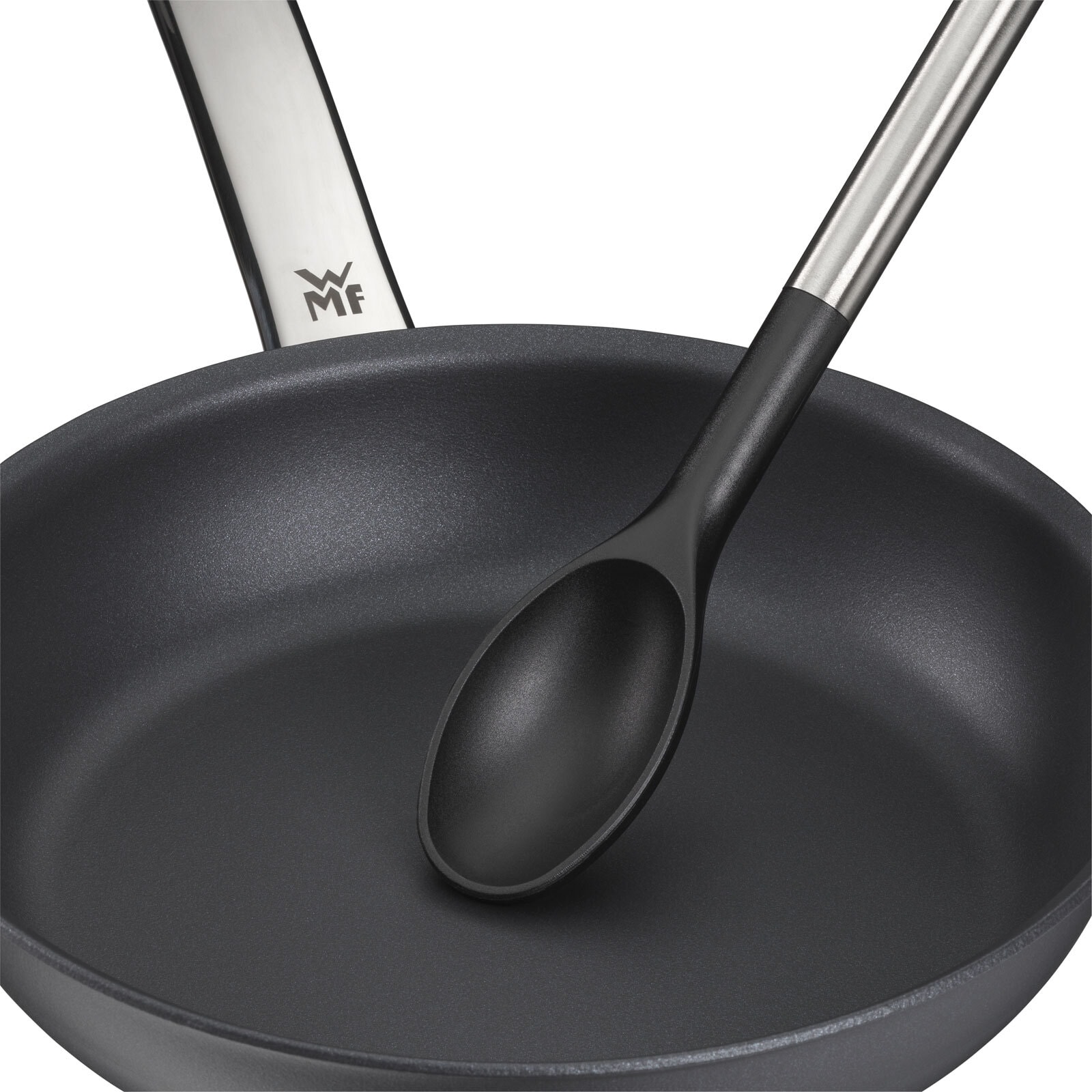 WMF Kochlöffel GOURMET schwarz/ silberfarbig