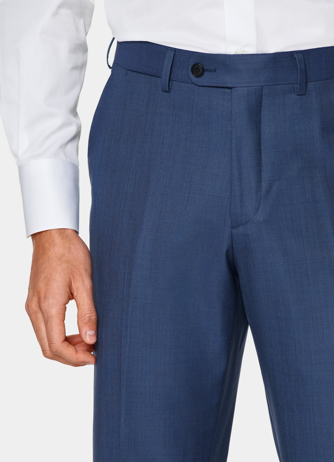 Costume trois pièces Lazio coupe Tailored bleu moyen