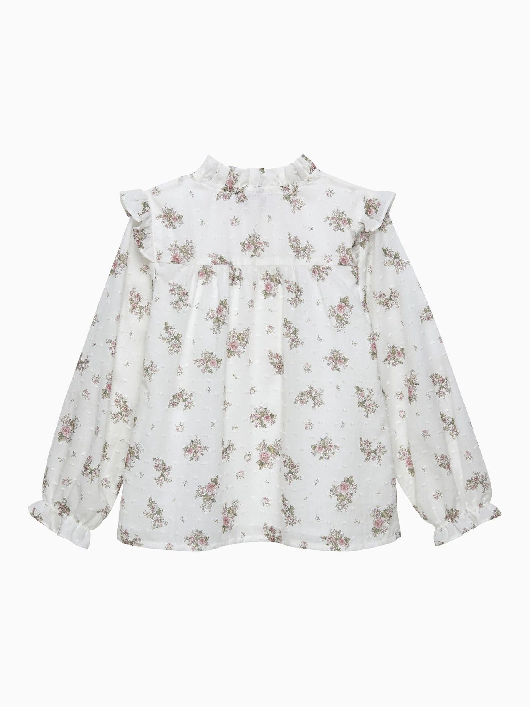 Trotters London Arabella Floral White Blouse