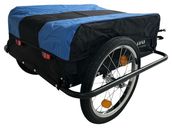 Remorque Avec Housse Pliable - 67 litres - Bleu