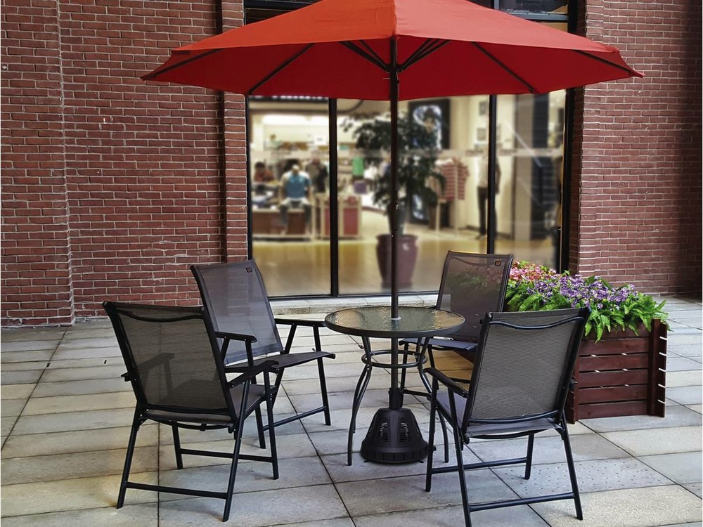 Pied chauffant de parasol 