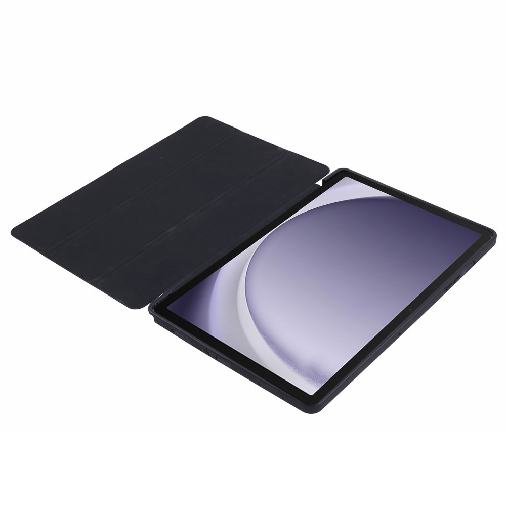 Samsung Galaxy Tab A9  Plus Leder Tasche Flip Cover Hülle - Schwarz
