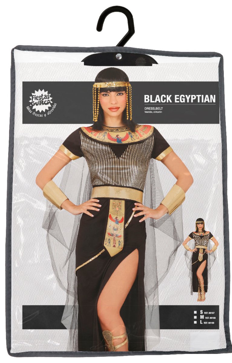 Cleopatra Kostuum Zwart Goud Dames