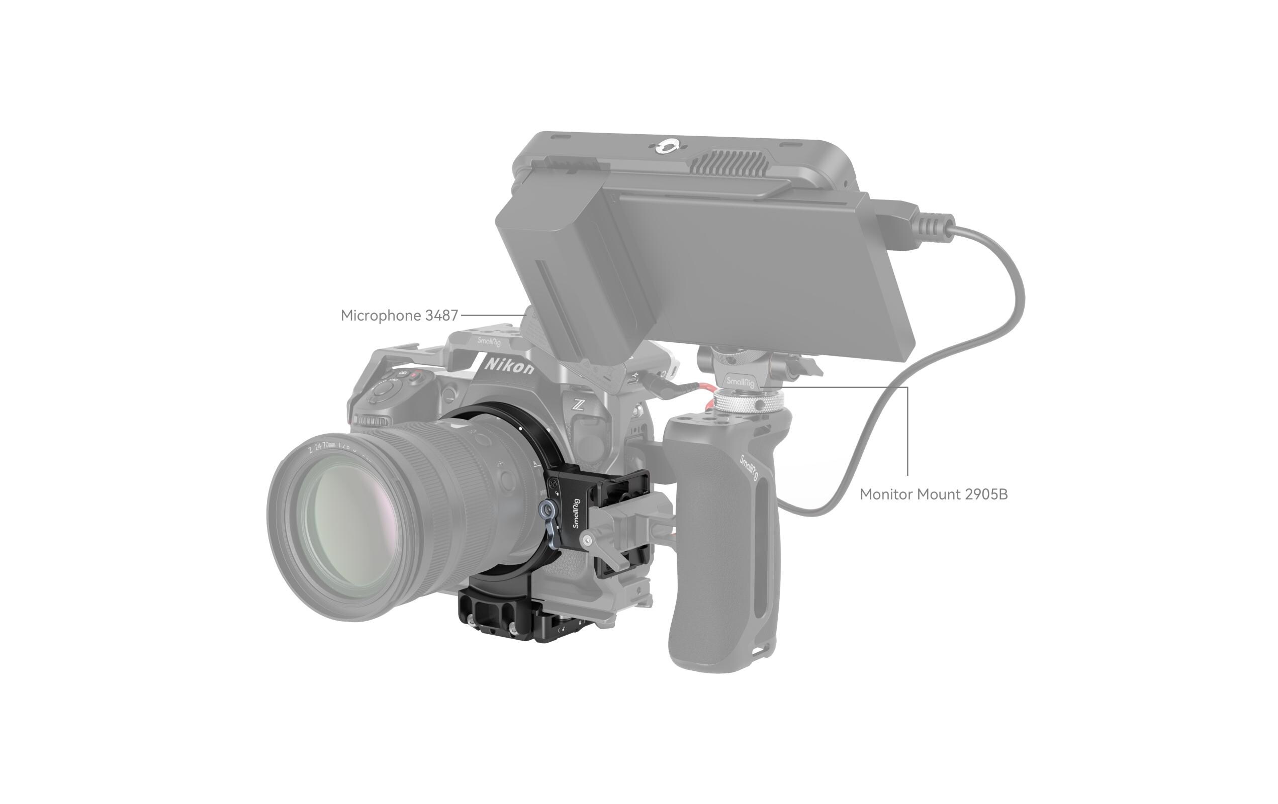 Montageplatte Nikon Z Series Kit DrehbarDrehbare Montageplatte für schnellen Wechsel zwischen horizontalem und vertikalem Modus