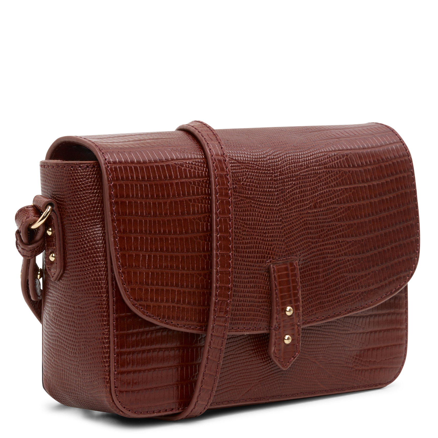 SERVAN - Sac bandoulière en cuir| Rouge