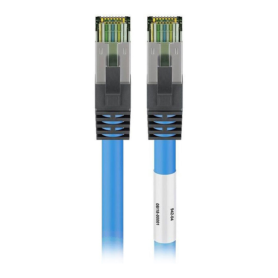 Cable RJ45 Cat 8.1 S/FTP (bleu) - 25 m