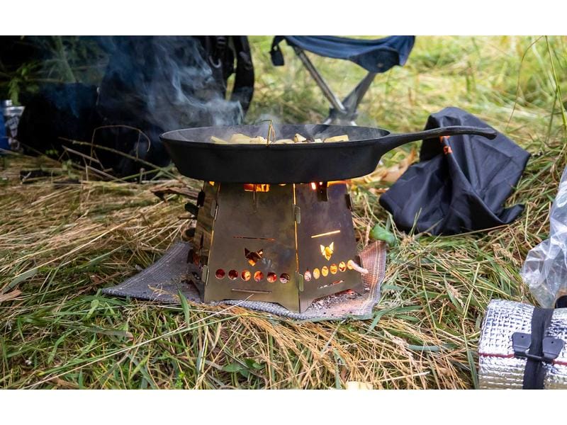 Fennek Grill Erweiterungsset Add-On Hobo Basic, Edelstahl Erweiterung für den Campingkocher Hobo Basic