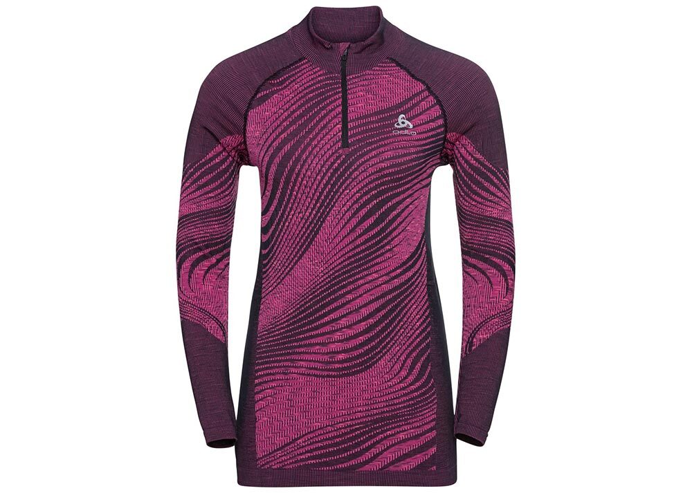 Odlo Blackcomb Eco BL Turtle Neck Thermoshirt Lange Mouwen Paars Dames