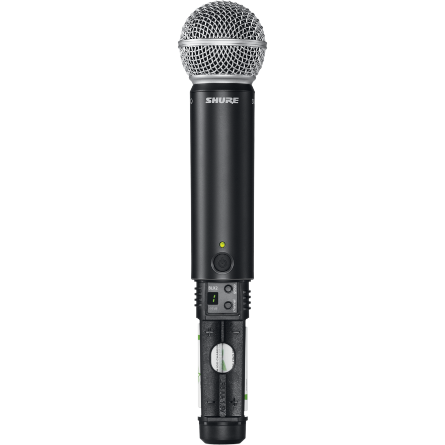 Shure BLX2/SM58-K14 draadloze handheld microfoon (614 - 638 MHz)