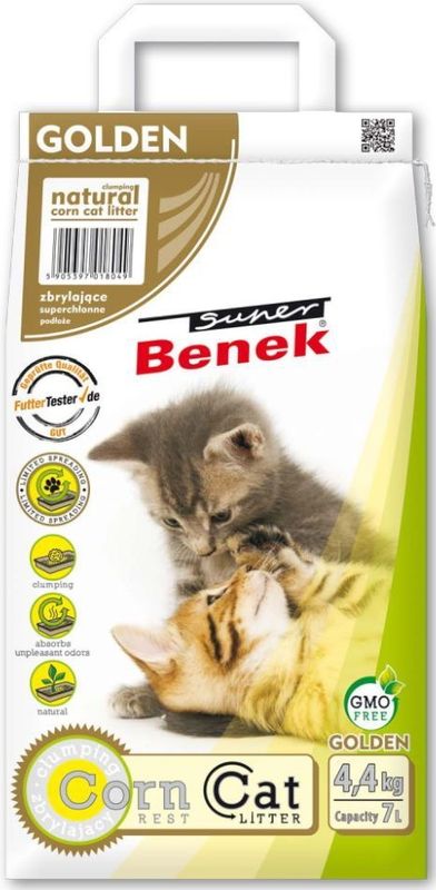 25 l Super Benek Corn Cat Golden kattenbakvulling