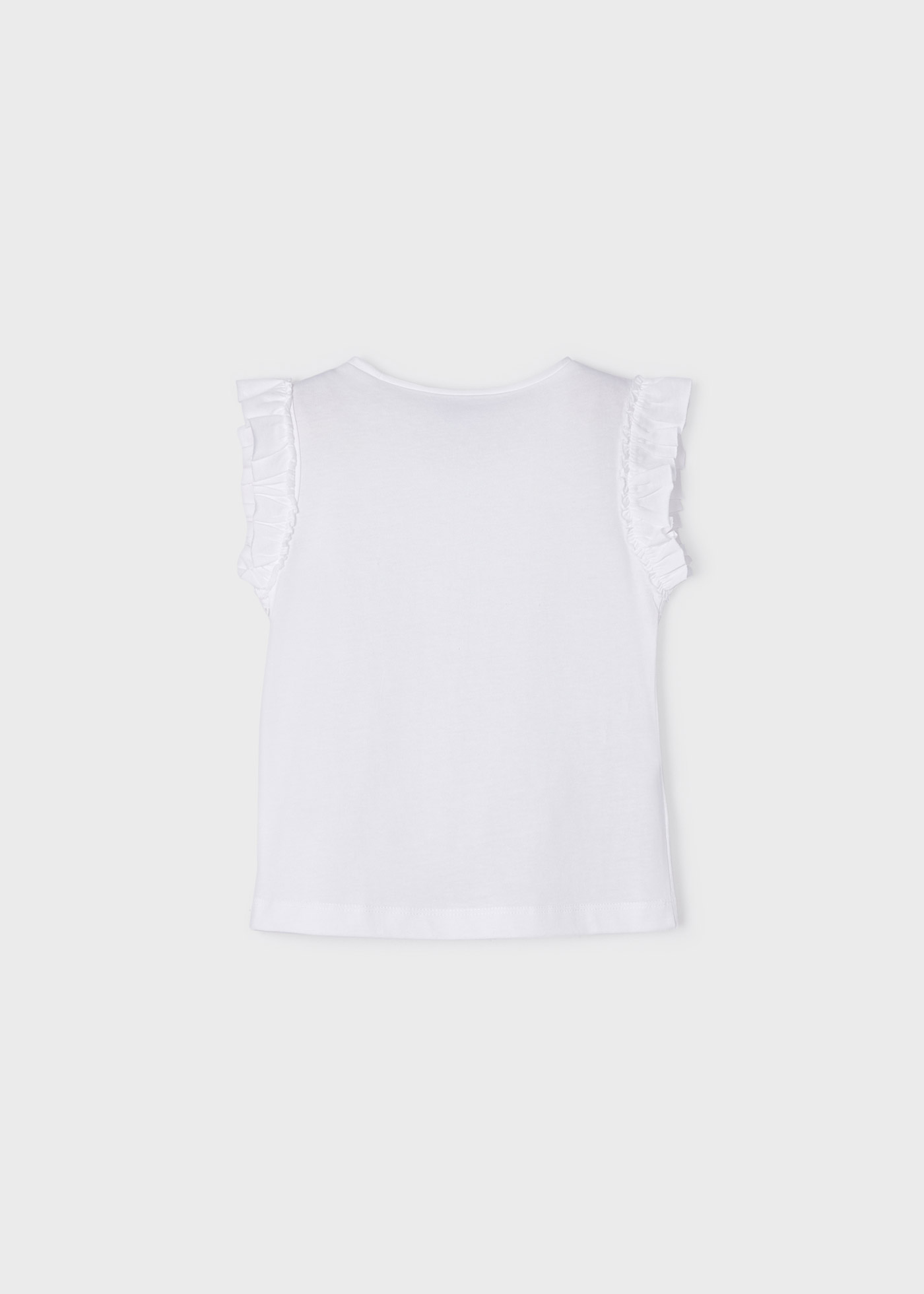 Camiseta regata de algodão sustentável para meninas