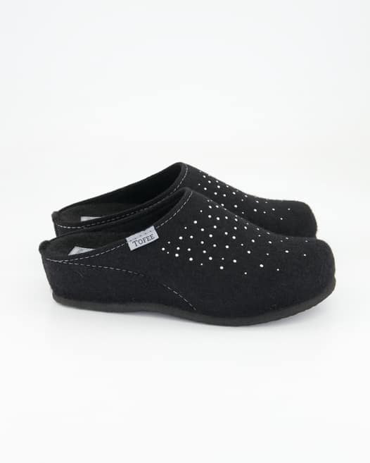Tofee 74-00049 Hausschuhe in Schwarz