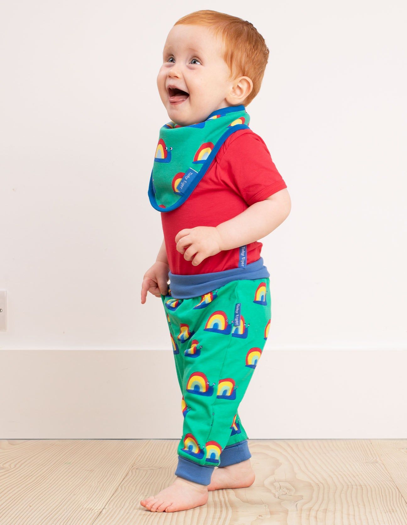 Toby Tiger Babyhose, Schnecken Print