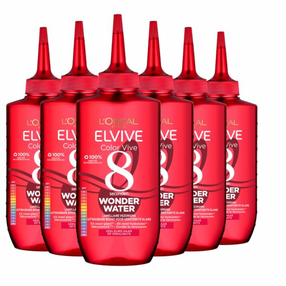 6x L'Oréal Elvive Color Vive Wonder Water200 ml