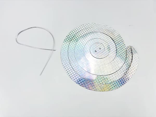 INF Fugleskremsler - Reflekterende spiraler Sølv