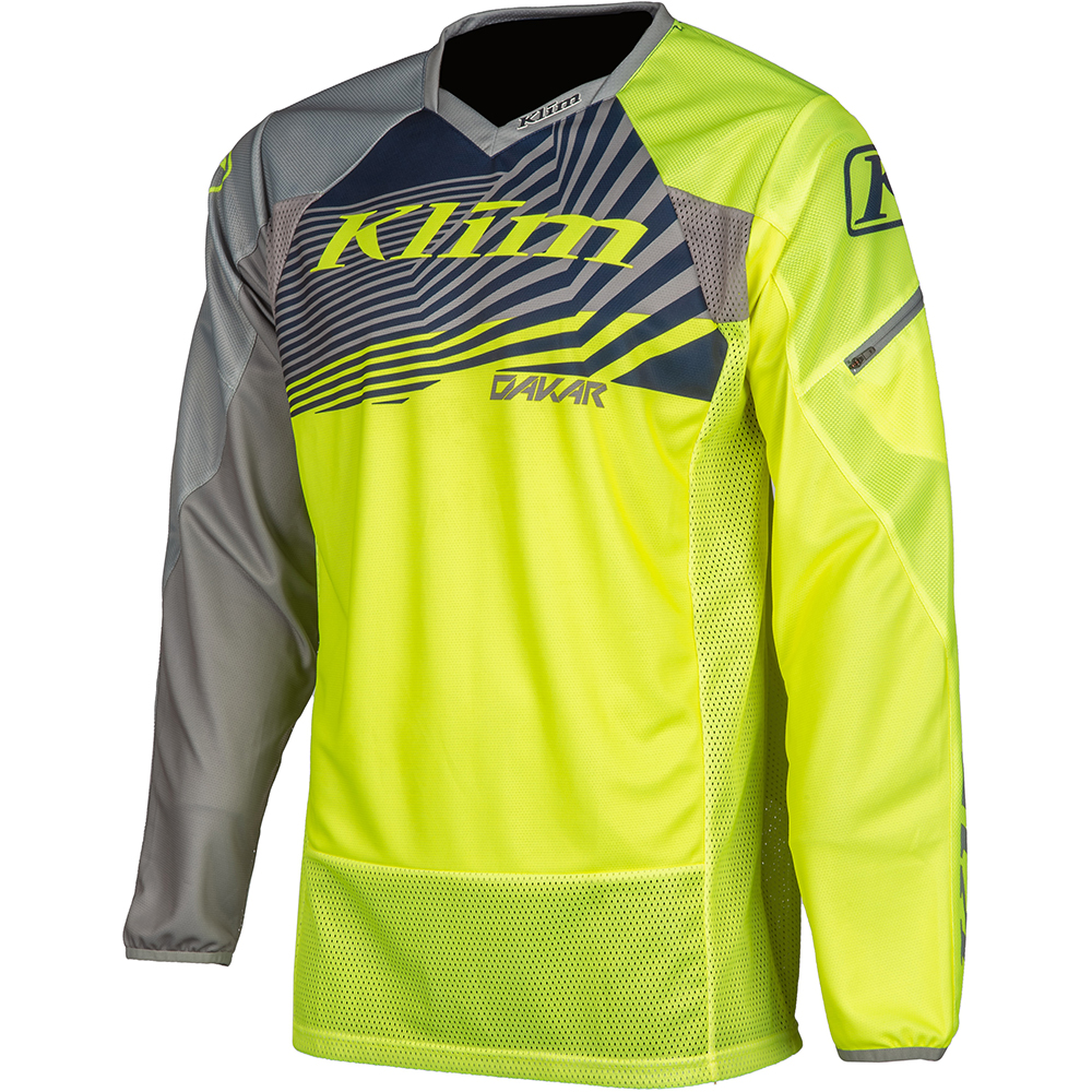 Klim - Maillot Dakar Jaune fluo / Gris