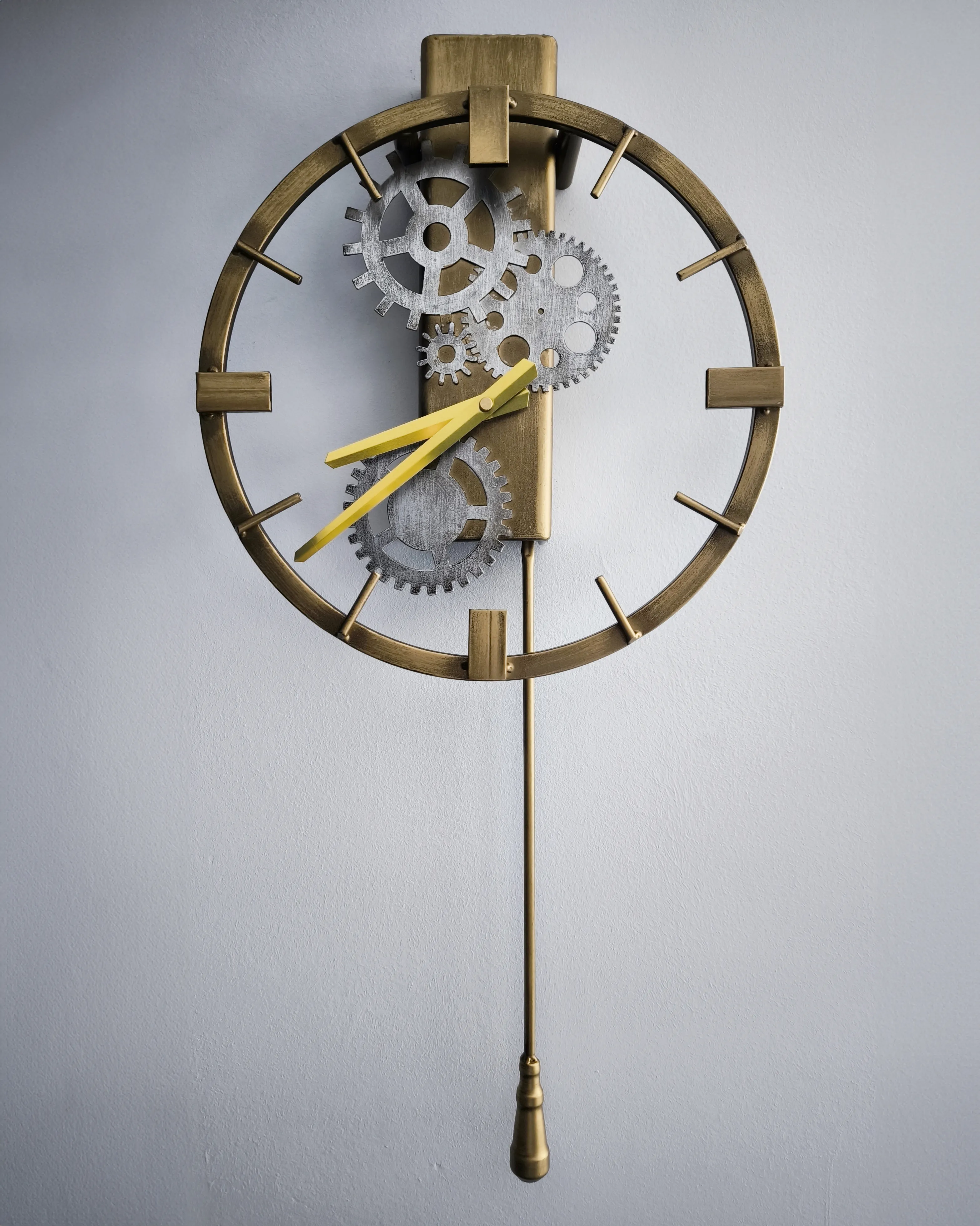 Wandklok MARCOTE 30 cm Metaal Goud