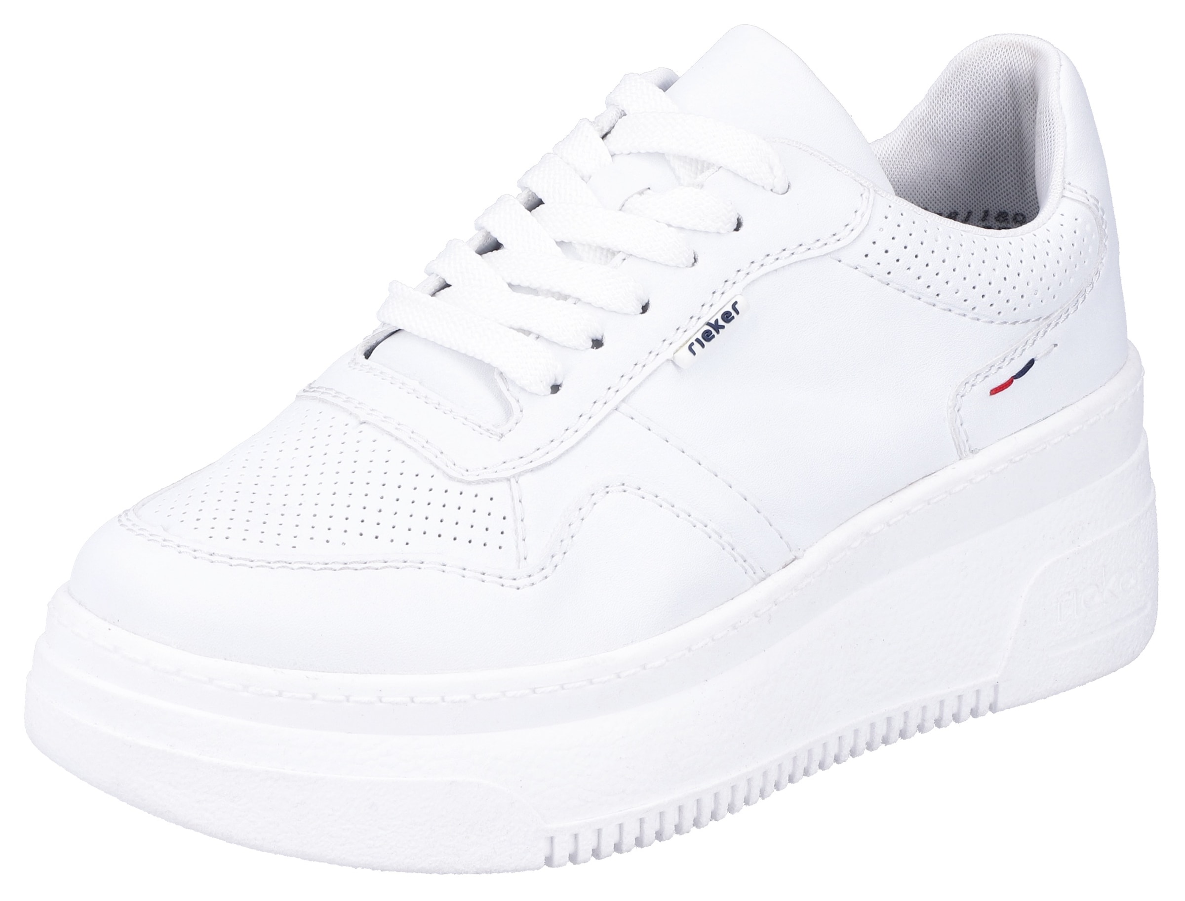 Rieker Plateausneaker  mit loser Einlage, Freizeitschuh, Halbschuh, Schnürschuh