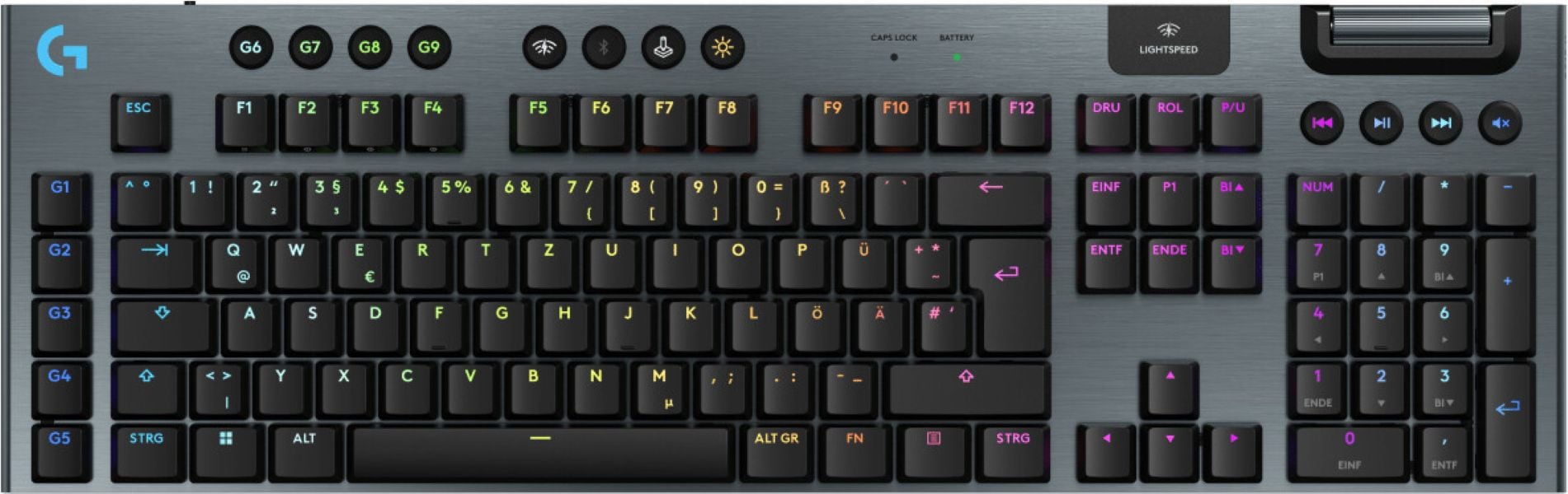 Logitech G Gaming-Tastatur »G915 X LIGHTSPEED Wireless Gaming Keyboard - BLACK - FRA« ()