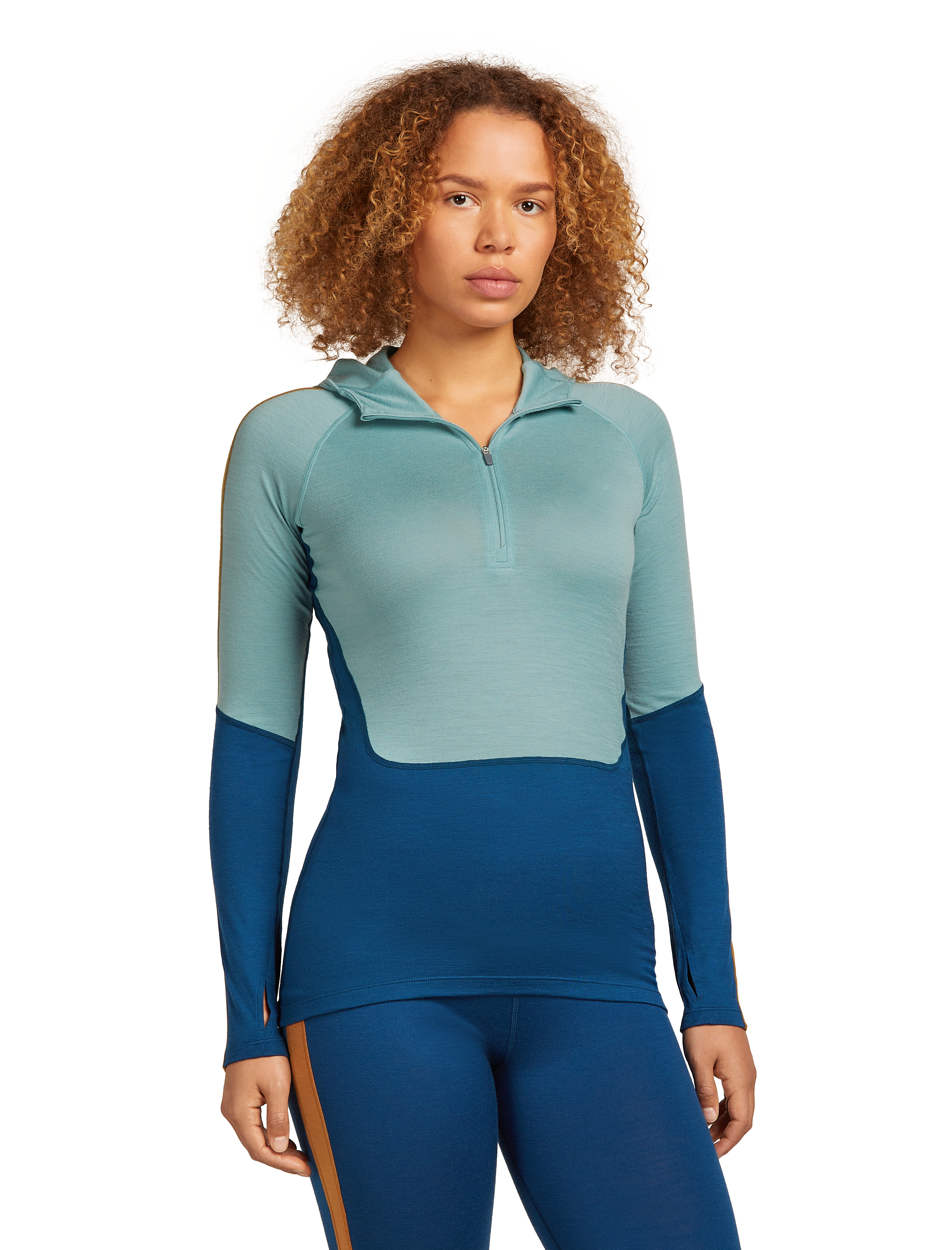 W Merino 200 Oasis  LS Half Zip Hoodie