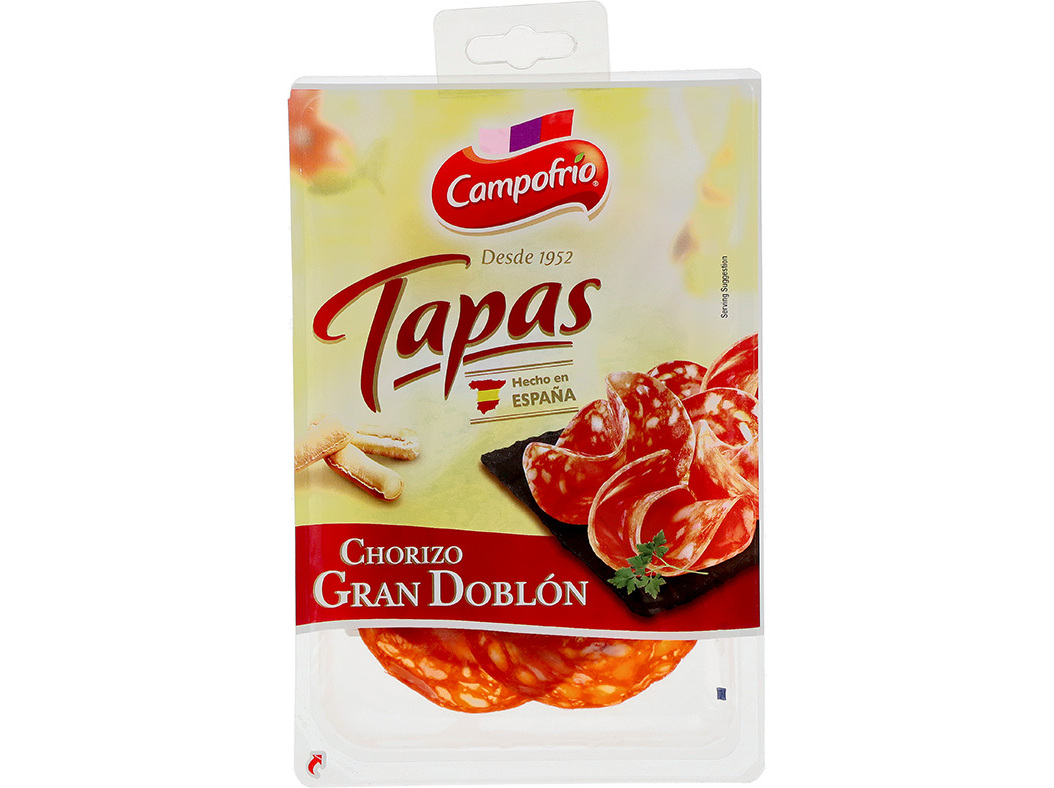 CHOURIÇÃO CAMPOFRIO GRAN DOBLON FATIAS TAPAS 80G
