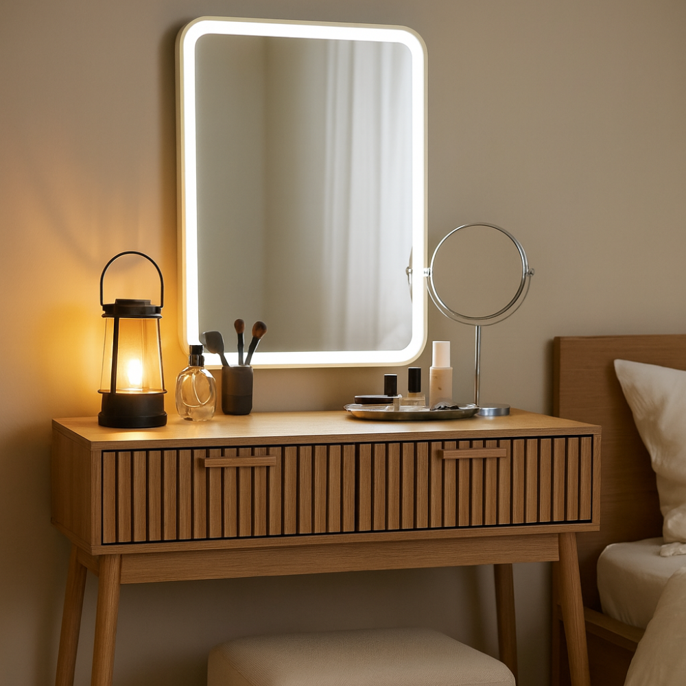 MISOU Klaus Sidetable Kaptafel Make up tafel met Lades Haltafel Con...