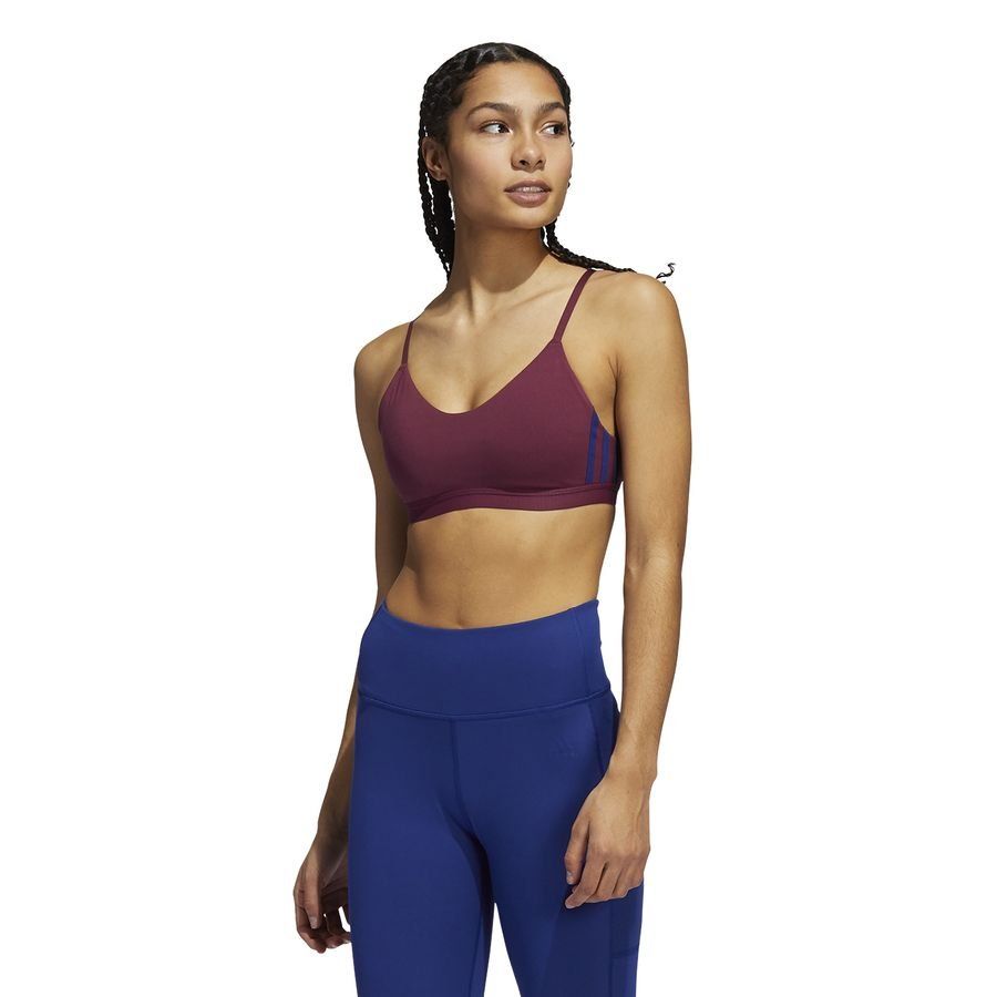 adidas Brassière ALL ME 3-Stripes - Bordeaux/Bleu Femme