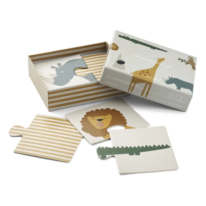 Liewood Puzzles Brett - Set de 8 | All together/Sandy