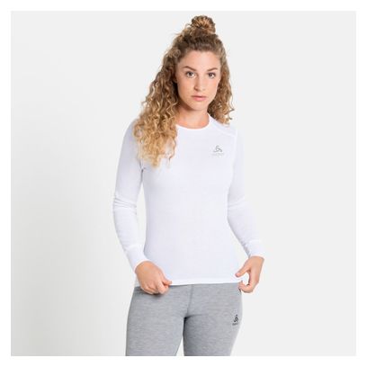 Maillot Manches Longues Femme Odlo Active Warm Eco Blanc