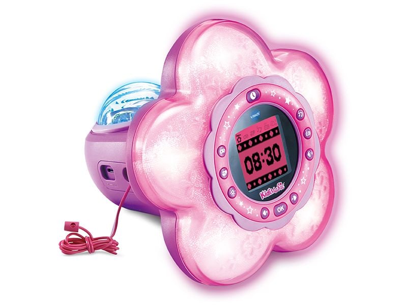 Vtech Kidimagic Galaxy Light -FR- Magischer Wecker mit farbenfrohen Lichtprojektionen und tollen Wahrsage-Funktionen sowie lustigen Spielen