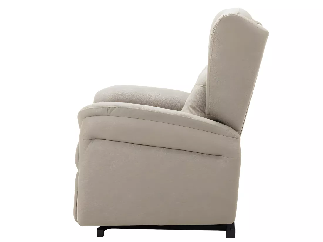 Fauteuil de relaxation et releveur électrique 2 moteurs tissu Kalone-Couleur Beige