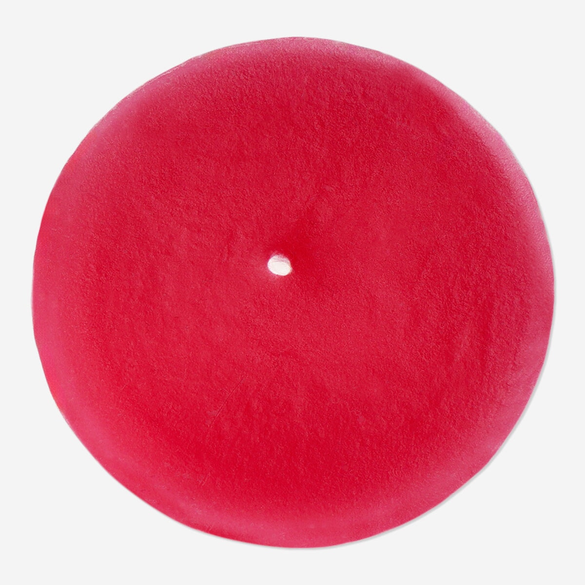 Rustikt rødt bloklys - 8 cm