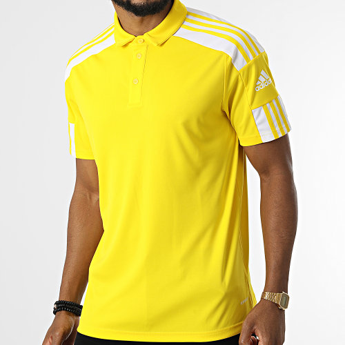 Polo Manches Courtes De Sport A Bandes GP6428 Jaune