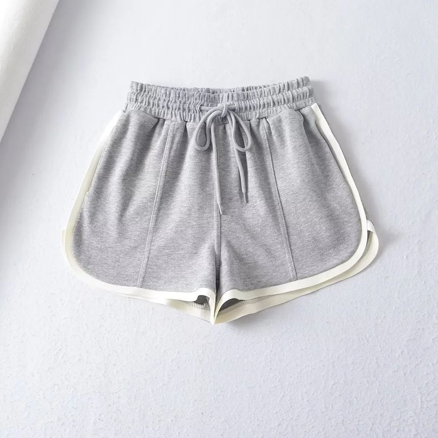 Florentine - Sweatshorts met trekkoord in de taille en split