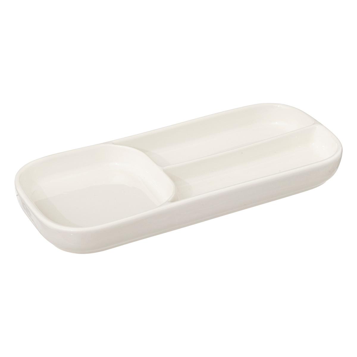 PLAT COMPARTIMENT NORA D.28X12CM