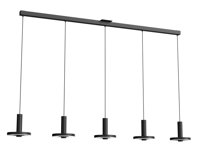 Tonone Beads 5 cluster hanglamp LED lineair zwart