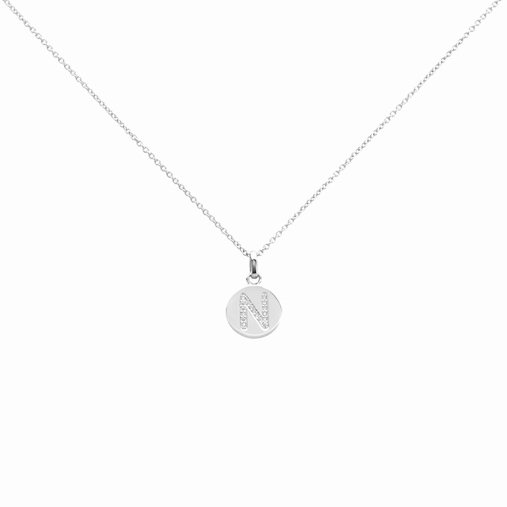 Collier Argent Eugenien Oxydes De Zirconium